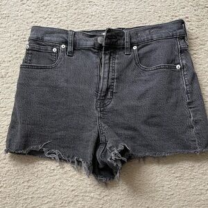 Madewell Perfect Jean Short Size 28 Black Denim